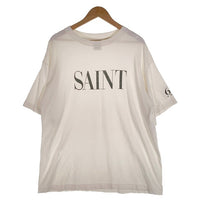 SAINT Mxxxxxx セントマイケル 24AW SS TEE SAINT プリントTシャツ ホワイト SM-YS1-0000-008 Size L 福生店