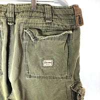 ABERCROMBIE&FITCH アバクロンビー&フィッチ 加工 カーゴ ハーフパンツ カーキ sizeW33 瑞穂店