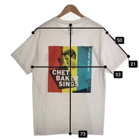 WACKO MARIA ワコマリア 24FW CHET BAKER SINGS WASHED HEAVY WEIGHT CREW NECK T-SHIRT チェットベイカー 半袖 Tシャツ ホワイト Size L相当 福生店