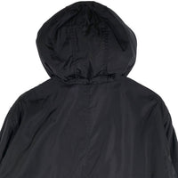 PRADA プラダ ナイロン フーデッド ジップアップジャケット ハーフ丈 中綿 ブラック Size XL 福生店
