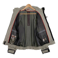 PRADA SPORT プラダスポーツ ナイロン スタンドカラー ジップアップジャケット ラバーロゴプリント ライトグレー SGV218 Size 50 福生店