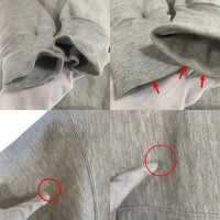 90's Champion チャンピオン ロゴ刺繡 リバースウィーブ プルオーバースウェットパーカー アッシュグレー USA製 トリコ刺繡 Size L 福生店