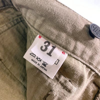 WAREHOUSE ウエアハウス Lot 1098 U.S.ARMY ヘリンボーンパンツ サイドポケット 13スターボタン オリーブ Size 31 福生店