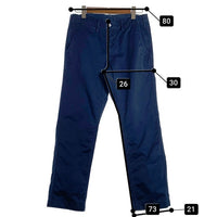 BURGUS PLUS バーガスプラス HINOYA ORIGINAL ヒノヤオリジナル BUTTON FLY CHINO PANTS ボタンフライ チノパンツ ネイビー Lot.401 Size 32 福生店