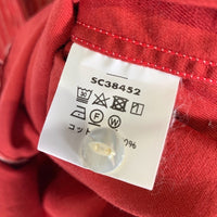 SUGAR CANE シュガーケーン ウォバッシュストライプ ワークシャツ 半袖 レッド SC38452 Size M 福生店