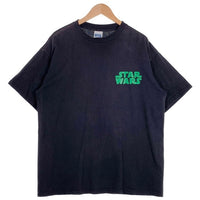 90's STAR WARS スターウォーズ Boba Fett ボバ・フェット バックプリント 半袖 Tシャツ TULTEX ネイビー メキシコ製 Size XL 福生店