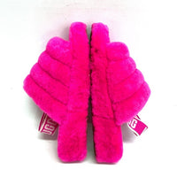 UGG アグ 1095119 フラッフ イヤー スライド ボア サンダル ピンク 24cm 瑞穂店