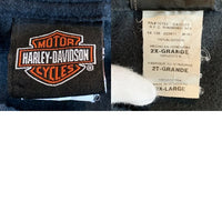 HARLEY-DAVIDSON ハーレーダビッドソン 110th Anniversary スカル エンブレム プリントTシャツ ブラック Size 2XL 福生店