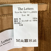 The Letters ザレターズ FW17-LJ002B Corduroy Chesterfield Coat コーデュロイ チェスターフィールドコート ブラウン sizeM 瑞穂店