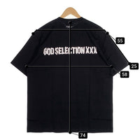 GOD SELECTION XXX ゴッドセレクショントリプルエックス シュレッダー加工プリント Tシャツ ブラック GX-S23-KKST-01 Size XL 福生店