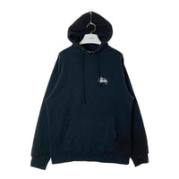 STUSSY ステューシー USA製 前後ショーンフォント プルオーバーパーカー ブラック sizeL 瑞穂店