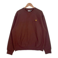 Carhartt W.I.P カーハート ワークインプログレス 21AW AMERICAN SCRIPT SWEATSHIRT アメリカンスクリプト スウェットシャツ クルーネックトレーナー ブラウン Size L 福生店
