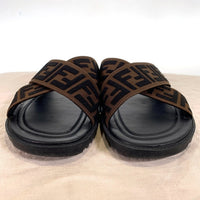 FENDI フェンディ ズッカ柄 サンダル ブラック ブラウン 7X1222 Size 7 福生店
