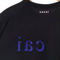 sacai サカイ A Magazine Curated By Sacai エーマガジン プリントTシャツ ブラック 23-0682S Size 3 福生店