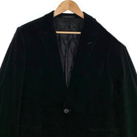 EMPORIO ARMANI エンポリオアルマーニ ベロア 1B テーラードジャケット ブラック 01G160 01808 Size IT 54 福生店