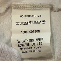 A BATHING APE アベイシングエイプ Camo Pocket Tee カモポケットTシャツ ホワイト 001CSH801012M Size L 福生店