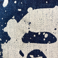 A BATHING APE アベイシングエイプ ペイント風 エイプヘッド デニムパンツ ブルー sizeM 瑞穂店