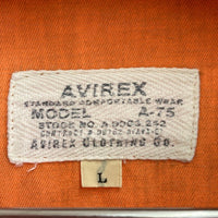 AVIREX アヴィレックス つなぎ オレンジ sizeL 瑞穂店