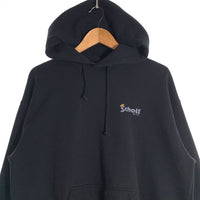 Schott ショット HOODED SWEAT CROWN LOGO フーデッド スウェット クラウンロゴ プルオーバー フーディー パーカー ブラック 782-2231019 Size M 福生店
