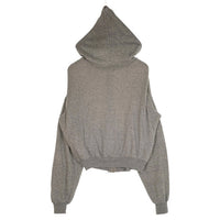 70`s Healthknit ヘルスニット ダブルフェイス ジップアップスウェットパーカー グレー USA製 Size XL(46-48) 福生店