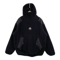 90's NIKE ACG ナイキ エーシージー THARMAL LAYER 2 プルオーバー ボアフリースパーカー バラクラバ リップストップ切替 ブラック USA製 H98R0B Size L 福生店