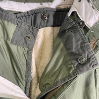 50's U.S.ARMY 米軍 M-1951 FIELD SHELL TROUSERS フィールドトラウザー カーゴパンツ オリーブ PRENTICEファスナー ライナー63年会計 Size L-L 福生店