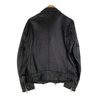 B&Y UNITED ARROWS ユナイテッドアローズ シープスキン レザーダブルライダースジャケット ブラック 1225-199-7243 Size XL 福生店