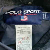POLO SPORT ポロスポーツ リバーシブル ダウンベスト ブラック ナイロン フリース JR-RS-IA4257 Size L 福生店