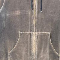 Carhartt カーハート ベロア ジップアップパーカー ブラウン size- 瑞穂店