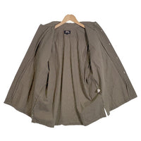 80's STUSSY ステューシー コットンチェックシャツ 長袖 グリーン USA製 黒タグ やや厚手 Size L 福生店