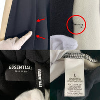 FOG ESSENTIALS エッセンシャルズ サイドライン スウェットパンツ ブラック 裏起毛 Size L 福生店