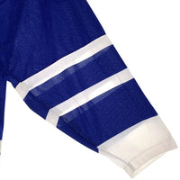 CCM シーシーエム Tronto Maple Leafs NHL トロント メープル リーフス 七分丈 ラグランスリーブ ホッケーシャツ ブルー ホワイト Size L 福生店
