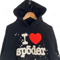 Sp5der スパイダー プルオーバー フーディー パーカー ブラック Size S 福生店