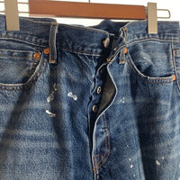 LEVI'S PREMIUM リーバイス ジャーナルスタンダード別注 501 デニムパンツ USED/ペンキ加工 インディゴ 0047H-0000 Size 34×28 福生店