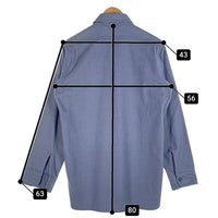 80-90's Woolrich ウールリッチ フランネルシャツ プレーン ブルー USA製 Size M 福生店