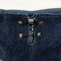 EVISU エヴィス 初期タグ カモメペイント デニム5パネルキャップ 帽子 インディゴ 瑞穂店