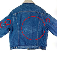 Levi's リーバイス 70608-0214 ユーロリーバイス チュニジア製 デニムボアジャケット Gジャン インディゴ sizeXL 瑞穂店