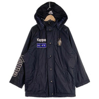 Kappa カッパ Juventus ユベントス ナイロン ベンチコート 中綿ジャケット ブラック Size M 福生店