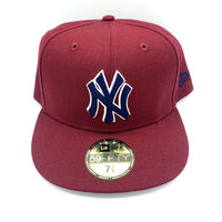 NEW ERA ニューエラ THE CAP ザ キャップ 別注 59FIFTY Chain Stitch SSNL New York Yankees ニューヨーク ヤンキース ベースボールキャップ 刺繡ロゴ レッド Size 7 5/8 (60.6cm) 福生店
