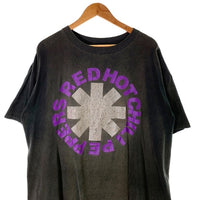 Red Hot Chilli Peppers レッドホットチリペッパーズ 1992ツアー プリントTシャツ ブラック ラメ Giant 1992コピーライト Size XL 相当 福生店