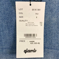 glamb グラム Brian knit denim SH ブライアンニットデニムシャツ インディゴ GB17AT/SH01 Size 4 瑞穂店