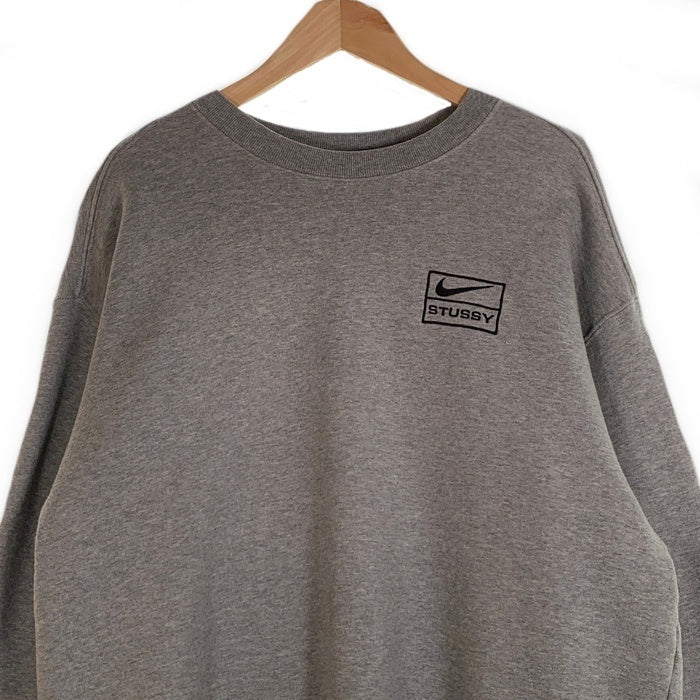 STUSSY ステューシー NIKE ナイキ クルーネック スウェット グレー