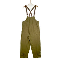 ANCELLM アンセルム LINENSUEDE DECK PANTS リネンスウェード デッキパンツ オーバーオール グリーン ANC-PT16 Size 1 福生店