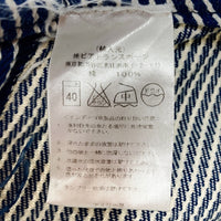 ROUND HOUSE ラウンドハウス LOT45 ヒッコリー オーバーオール インディゴ×ホワイト size32×34 瑞穂店