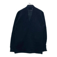 60's~ BRISTOL PRODUCTS アクリルニット レタードカーディガン ブラック Size 38 瑞穂店