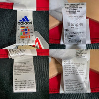 00's adidas アディダス トラックスーツ ハーフジッププルオーバートップ パンツ ジャージ ブラック 日本製 Size XO 福生店