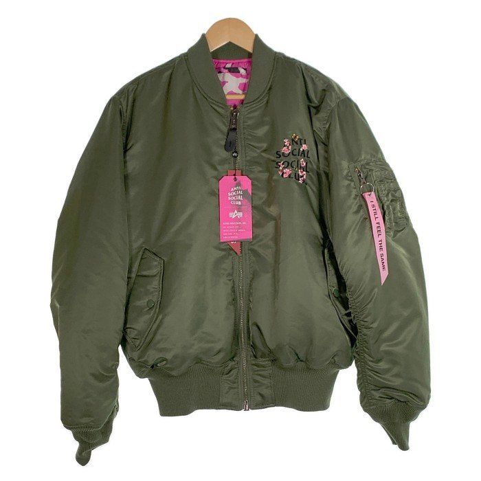 ANTI SOCIAL SOCIAL CLUB アンチソーシャルソーシャルクラブ 21AW ALPHA アルファ MA-1 フライトジャケット  リバーシブル セージグリーン Size L 福生店