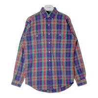 Ralph Lauren ラルフローレン RL WORKSHIRT チェック ワーク ネルシャツ パープル×グリーン sizeM 瑞穂店