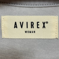 AVIREX アヴィレックス 5130701 WEB LIMITED LINE SPRAY L/S T-SHIRT 刺繍 長袖Tシャツ ライトグレー sizeL 瑞穂店