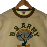 TOYS McCOY トイズマッコイ マックヒル リンガーTシャツ U.S.ARMY クリーム オリーブ Size M 福生店